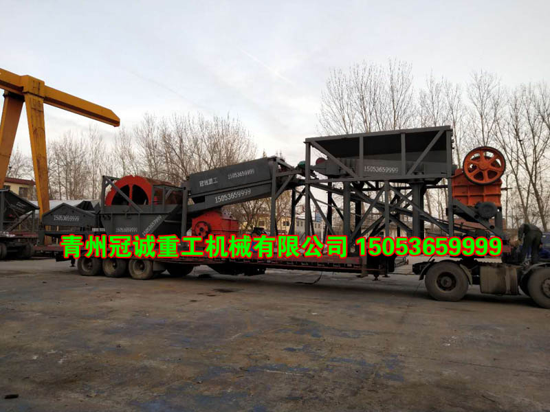 移動鵝卵石制砂洗沙機(jī)